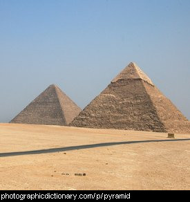 Photo of pyramids in Egypt