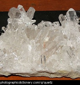 Photo of quartz crystals