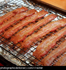 Photo of bacon rashers