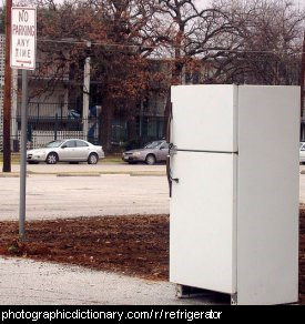 Photo of a refrigerator