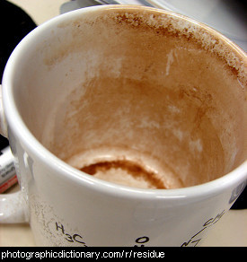 Photo of coffee residue