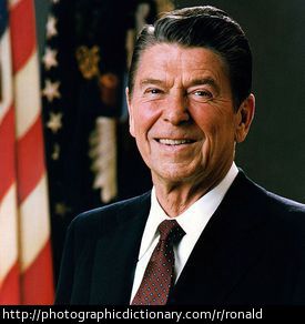 Former US President Ronald Reagan.