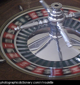 Photo of a roulette wheel
