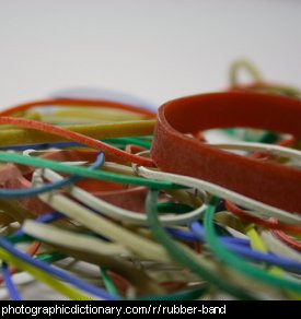 Photo of some rubber bands