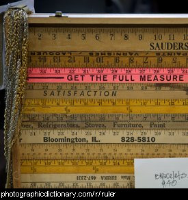 Photo of wooden rulers