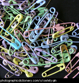 Photo of safety pins.
