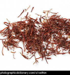 Photo of saffron threads