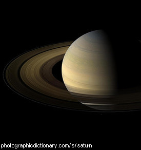 Photo of the planet Saturn