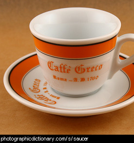 Photo of a cup and saucer