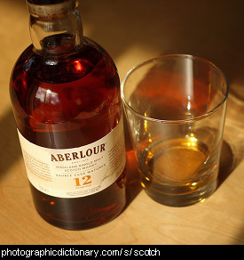 Photo of a bottle of Scotch