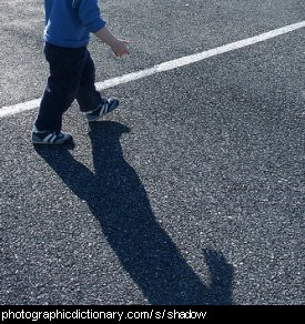 Photo of a shadow
