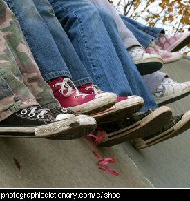 Photo of shoes on childrens feet