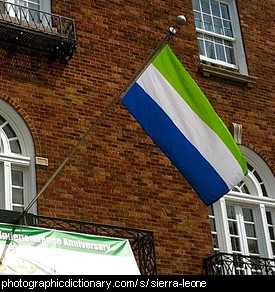 Photo of the Sierra Leone flag