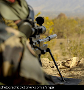 Photo of a sniper