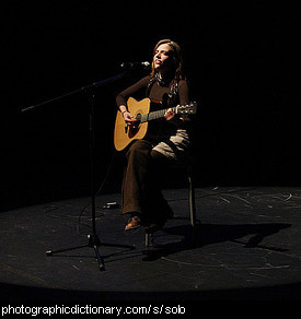 Photo of a solo performance