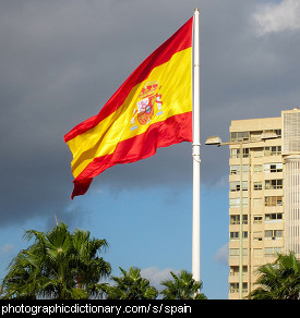 Photo of the Spanish flag