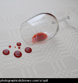 Photo of spilled wine