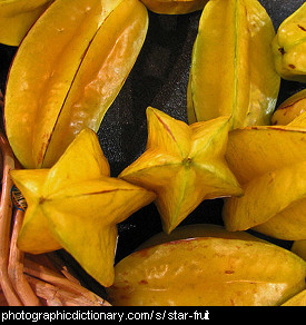 Photo of star fruit
