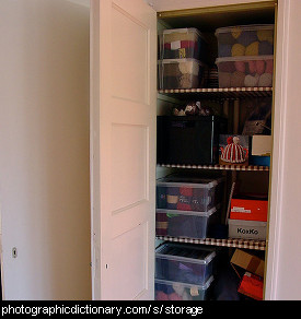 Photo of a storage cupboard
