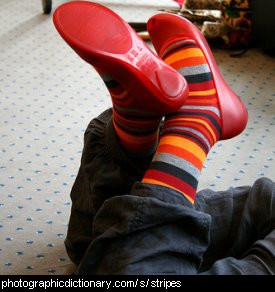 Photo of striped socks