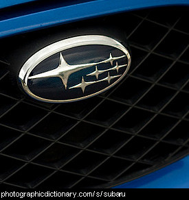 Photo of a Subaru badge