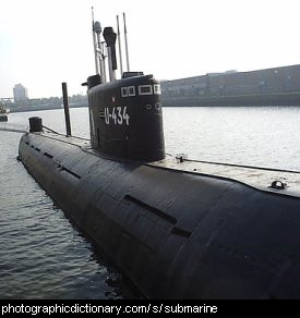Photo of a submarine
