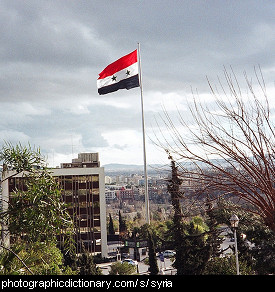 Photo of the Syrian flag