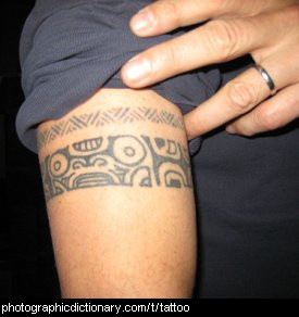 Photo of a tattooed arm