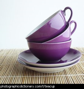 Photo of purple teacups
