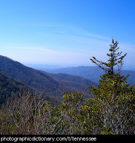 Photo of the Smokey Mountains in Tennessee