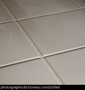 Photo of a tiled floor