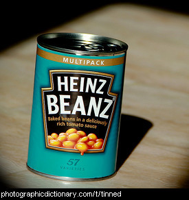 Photo of a tin of beans