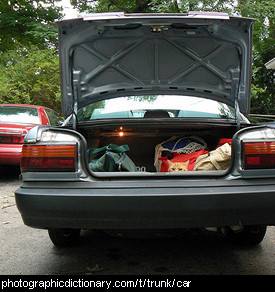 Photo of a car trunk