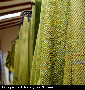 Photo of tweed fabric
