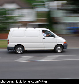 Photo of a white van