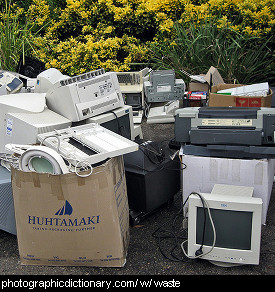 Photo of e-waste collection