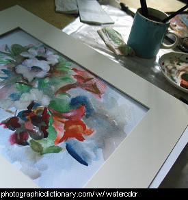 Photo of a watercolor painting.