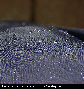 Photo of waterproof fabric