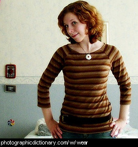 Photo of a girl in a brown top