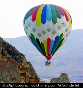 Wonderful hot air balloon ride.