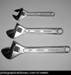 Photo of three wrenches