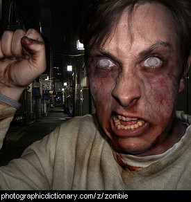 Photo of a zombie