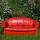 Photo of a red couch
