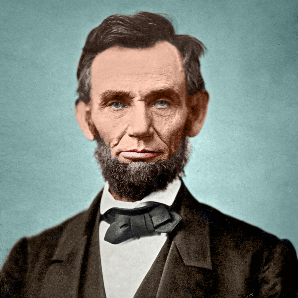 Photo of Abraham Lincoln.