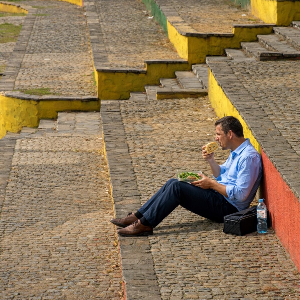 Photo of a man, alone
