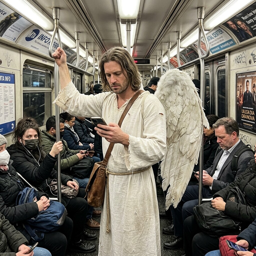 Generated image of an angel