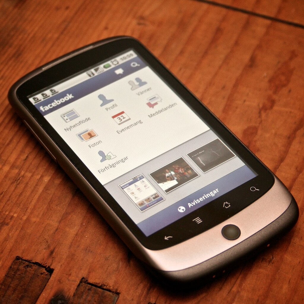 Photo of a phone app
