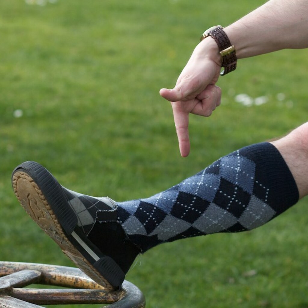 Photo of argyle socks