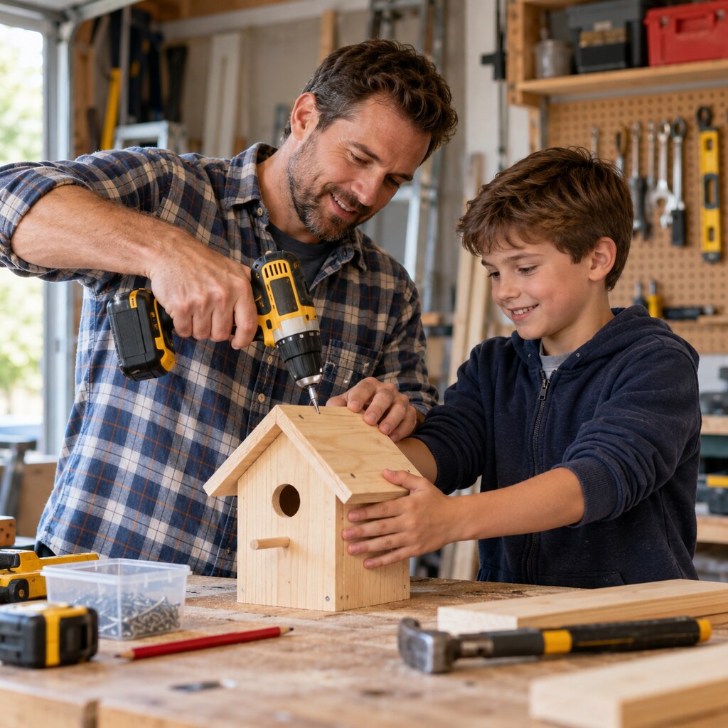 Generated image of a boy acting as an assistant