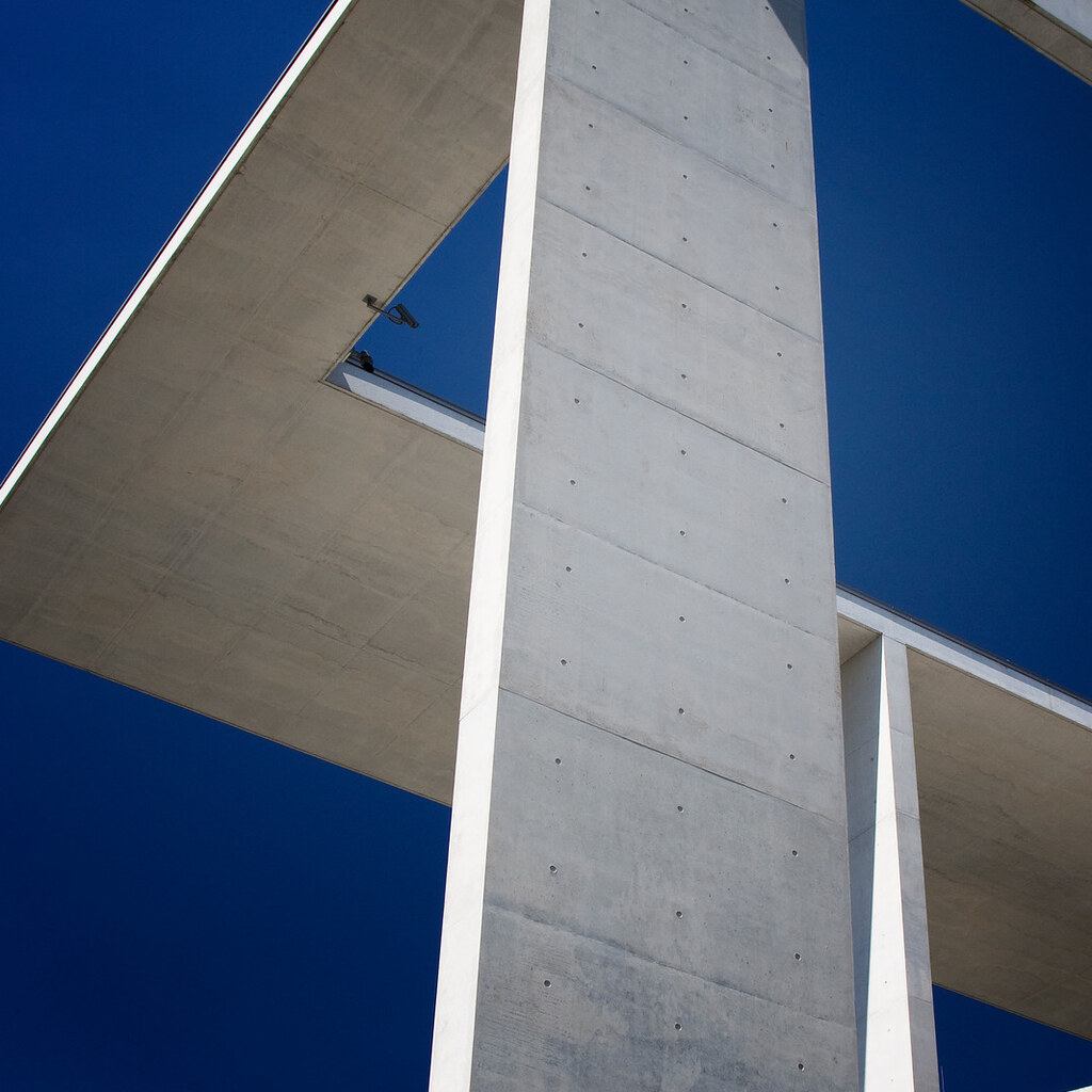 Photo of an asymmetric building